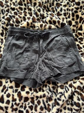 American Eagle Outfitters Charcoal Drawstring Athletic Shorts